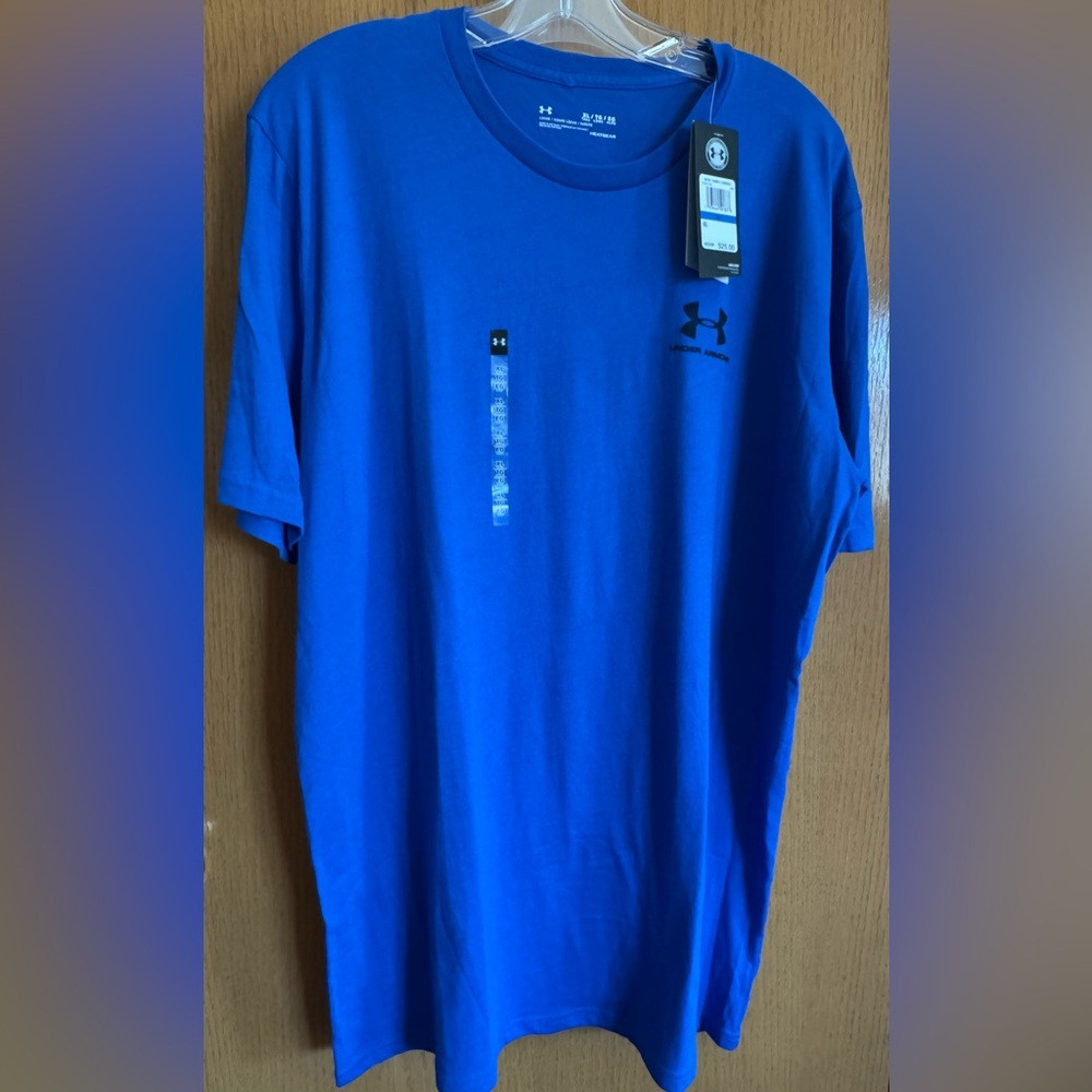 Under Armour Men’s Bright Blue Short Sleeve Logo Tee